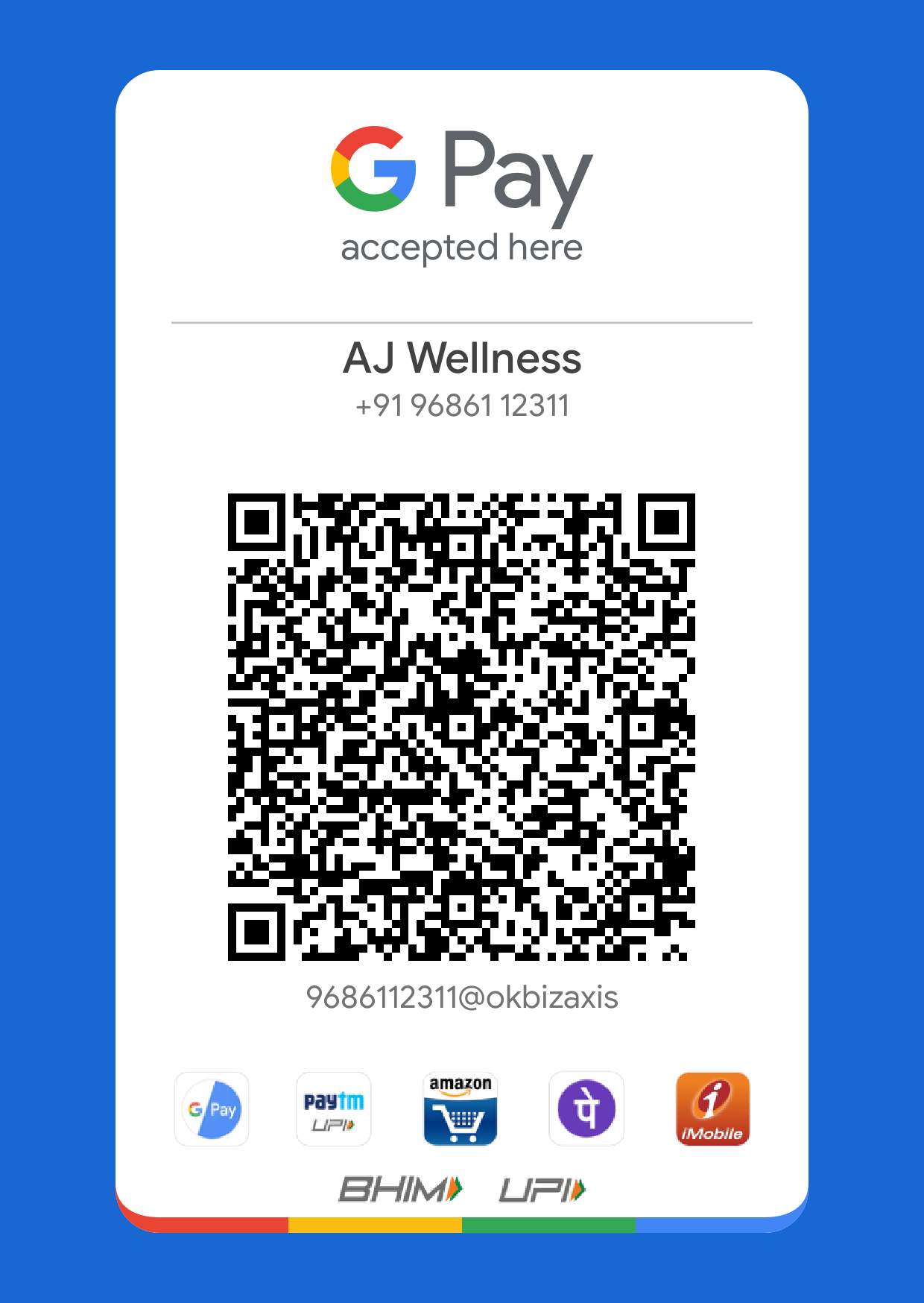 QR Code AJ Wellness