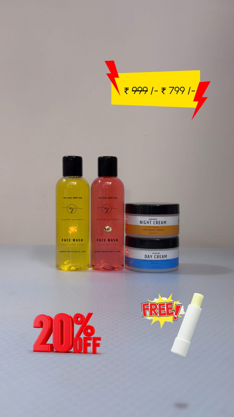 Home 10 2 step skin care combo kit